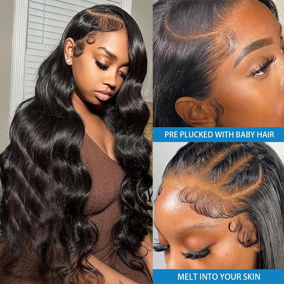 30 40 Inch Body Wave Lace Front Human Hair Wigs For Women 13x4 Hd Brazilian Hair Wigs 360 Full Lace Wig Human Hair Pre Plucked