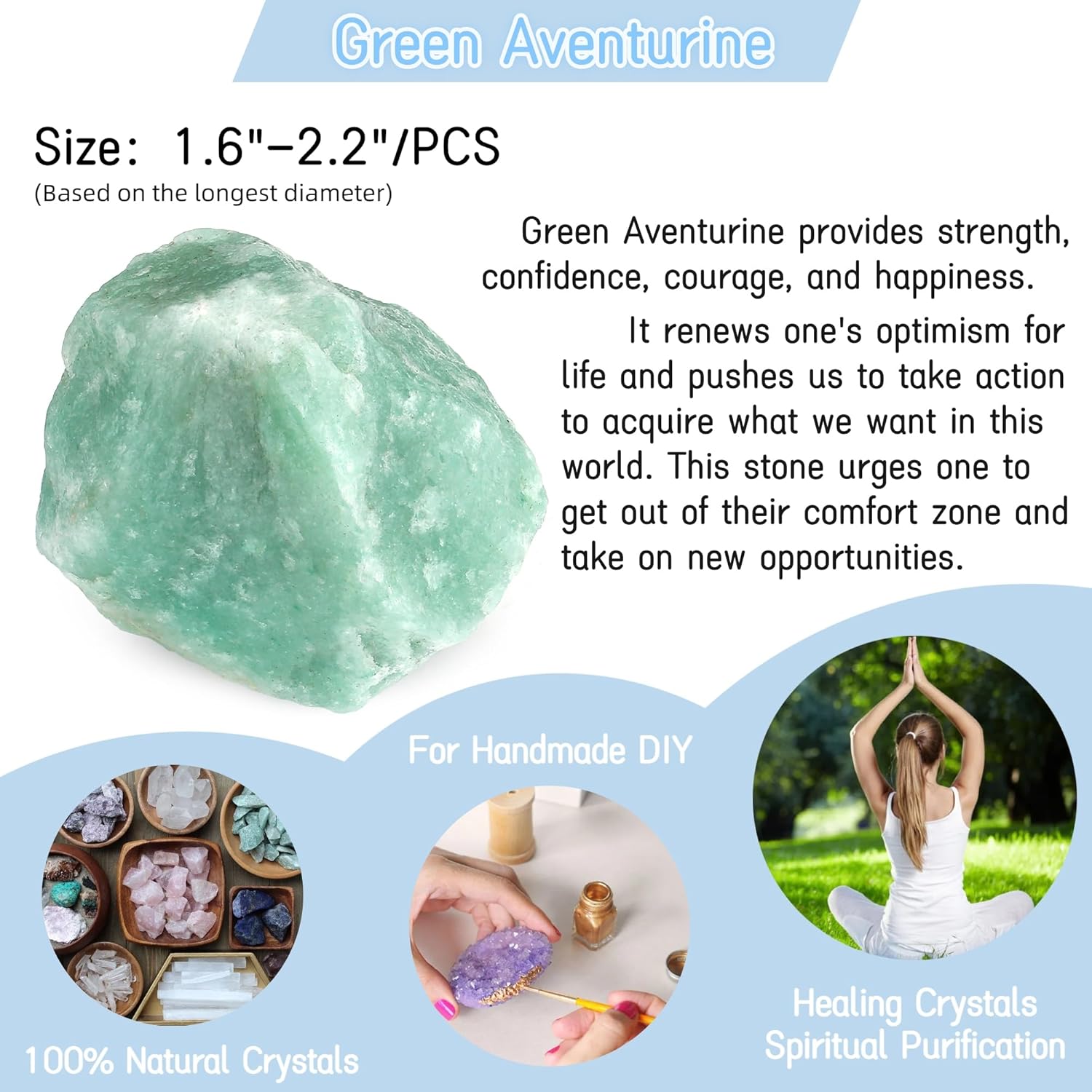 LED Wooden Crystal Healing Set