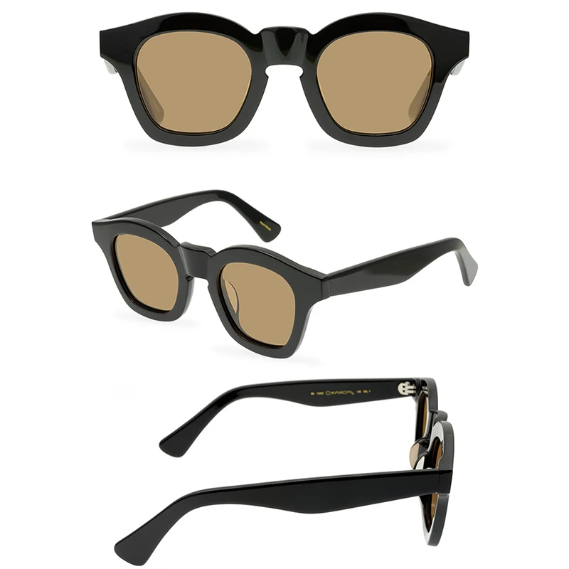 Belight Optical Italy Thick Acetate Cool Vintage Retro Women Men UV400 Protection with Case Oculos Punk Sunglasses MA13005