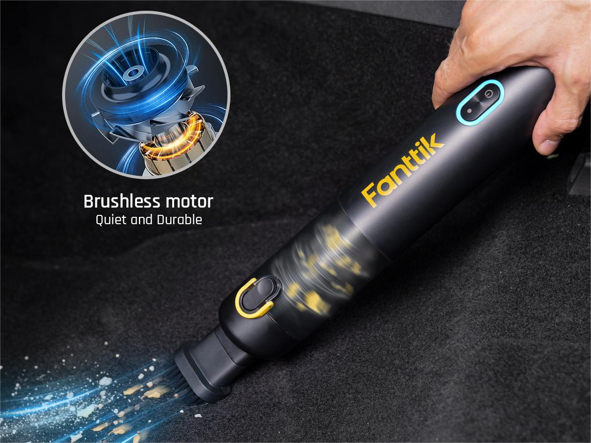 Fanttik RenoClean V8 Mate Cordless Car Vacuum Black