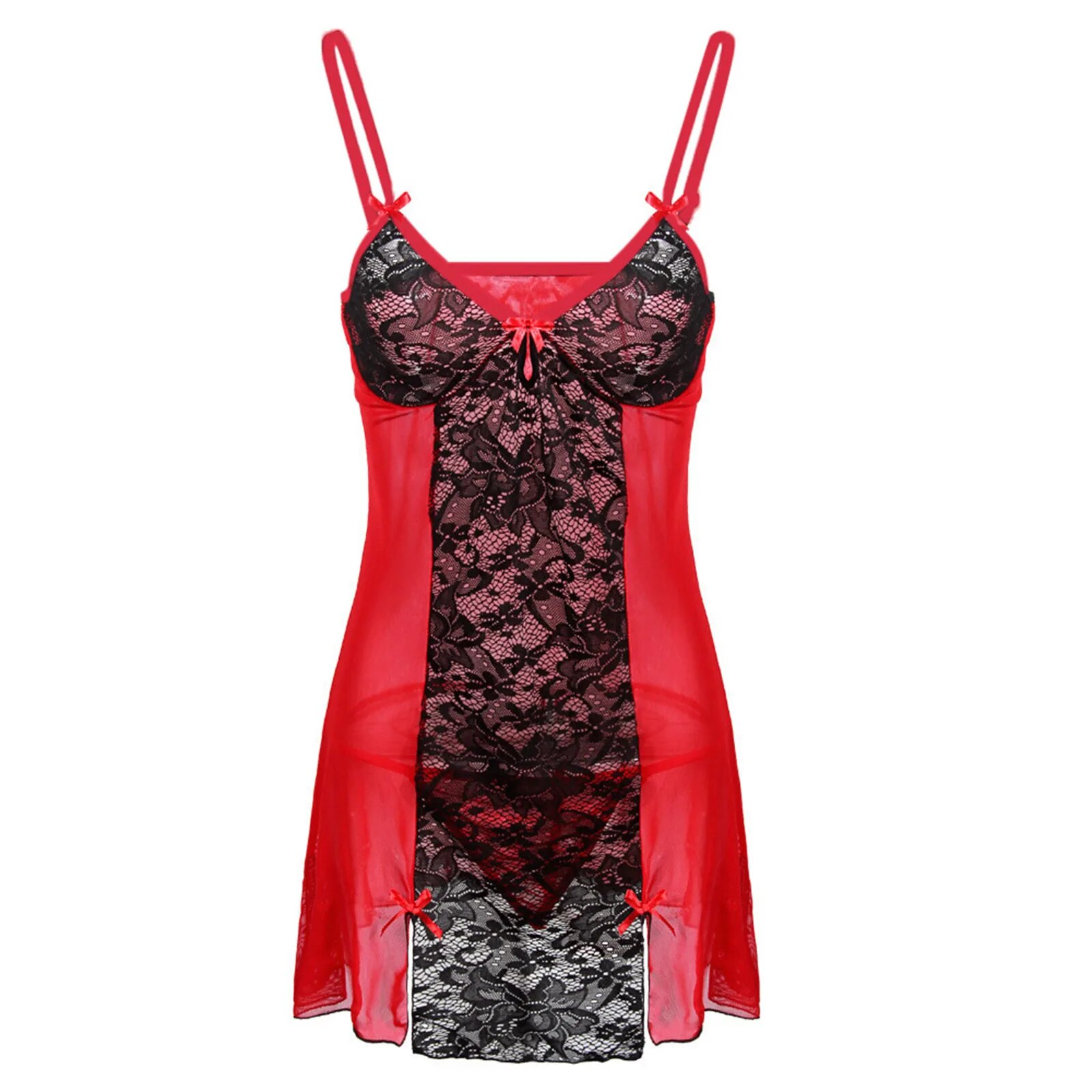 Stripper Outfits Exotic Sets Plus Size Bowknot Look Sexy Out Clubwear Dress Nightdress Sexy Underwear Ropa Interior Femenina