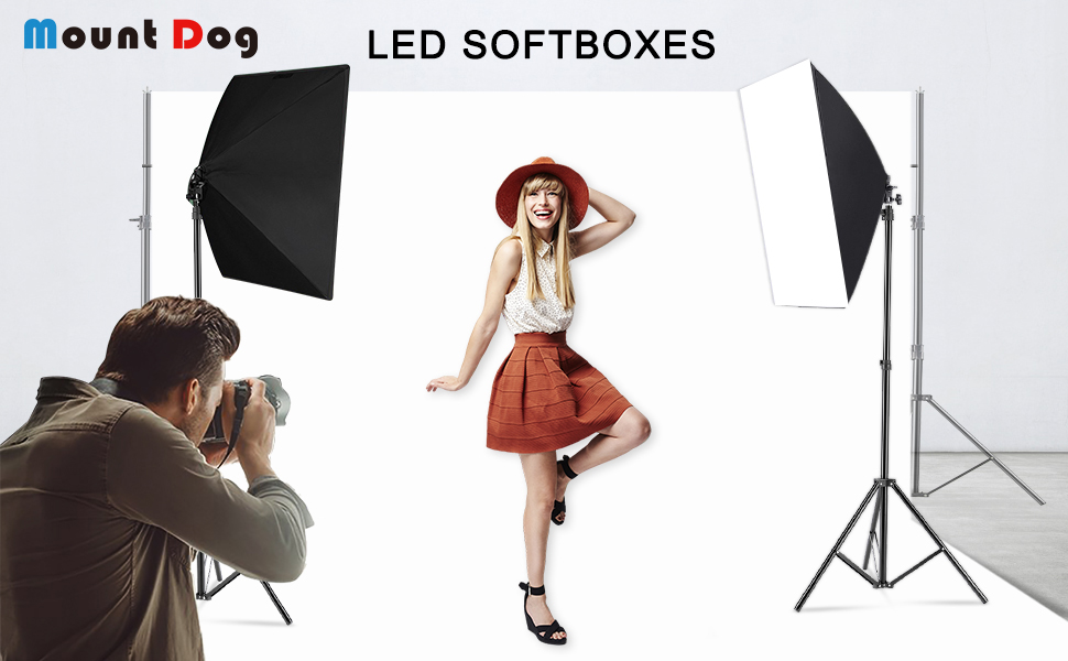 Softbox Lighting Kit Photography Continuous Lighting System