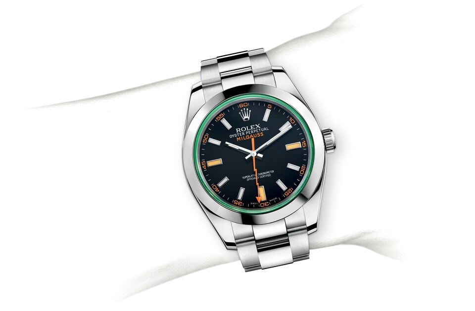 Rolex Milgauss in Oystersteel, m116400gv-0001 | Europe Watch Company