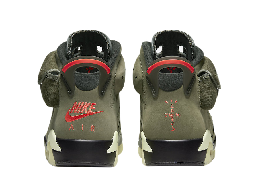 Travis Scott x Air Jordan 6 Medium Olive CN1084-200