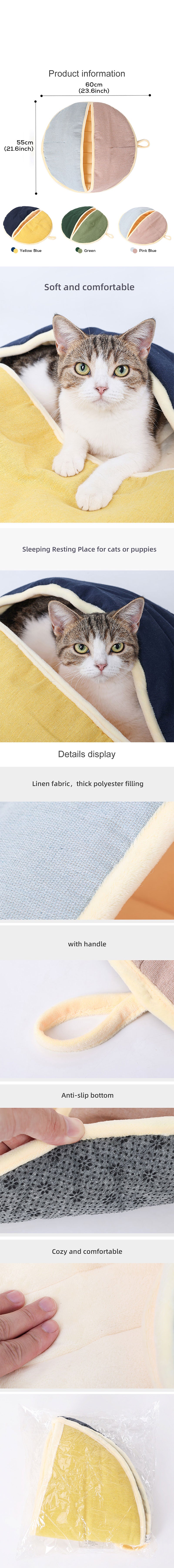 Cat Blankets House Kitty Bed Mat Soft Breathable Sleeping Cover Nest