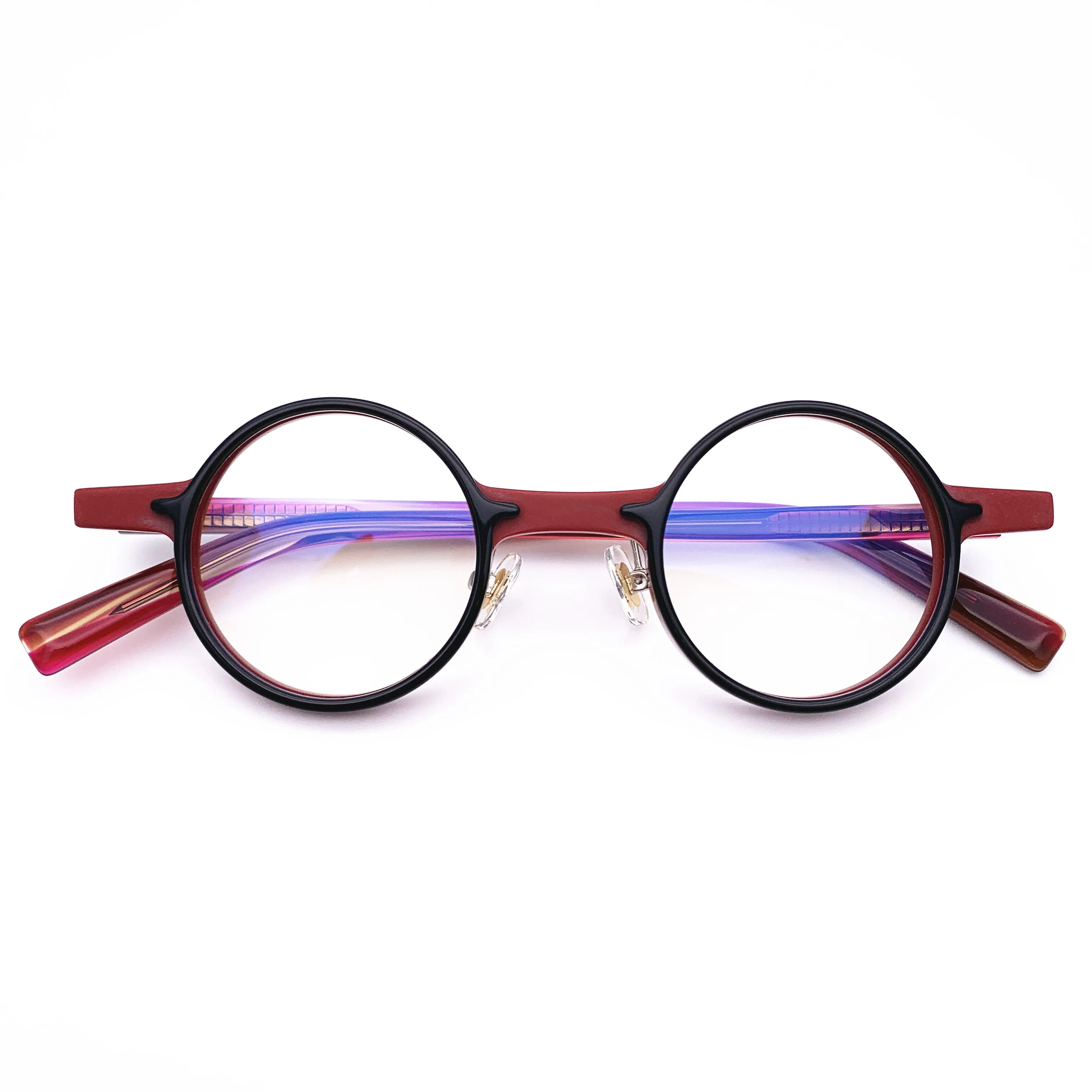 Belight Optical Green Fancy Mini Round shape Men Women Vintage Retro Design Acetate  spectacle frame precription lens 238-1