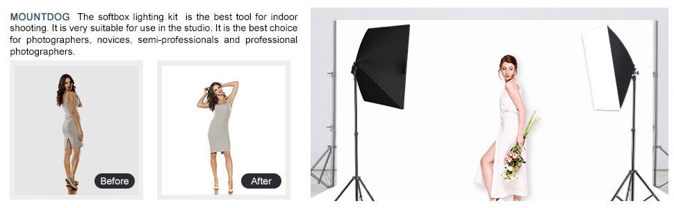 MOUNTDOG Softbox Lighting Kit