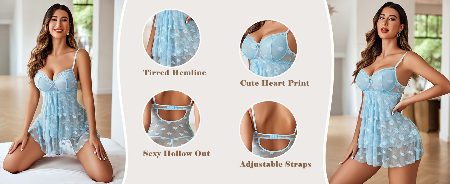 Mesh Nightgown