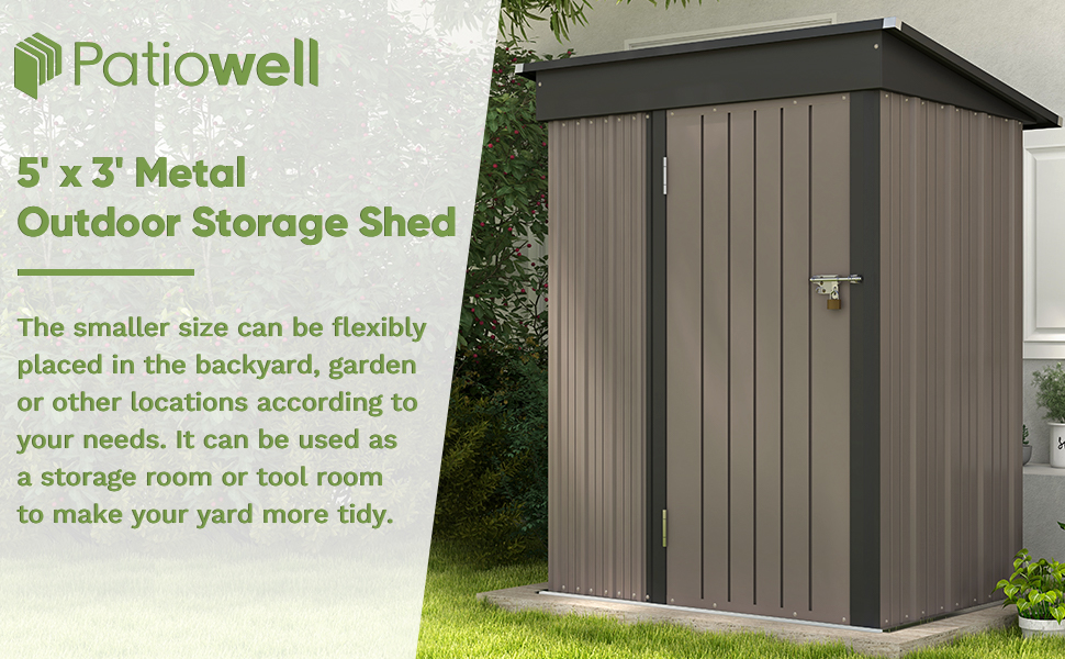 matal outdoor storage shed