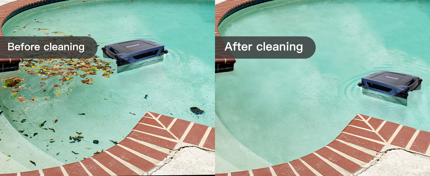 BEAUGATHER Pool Surface Cleaner Robot