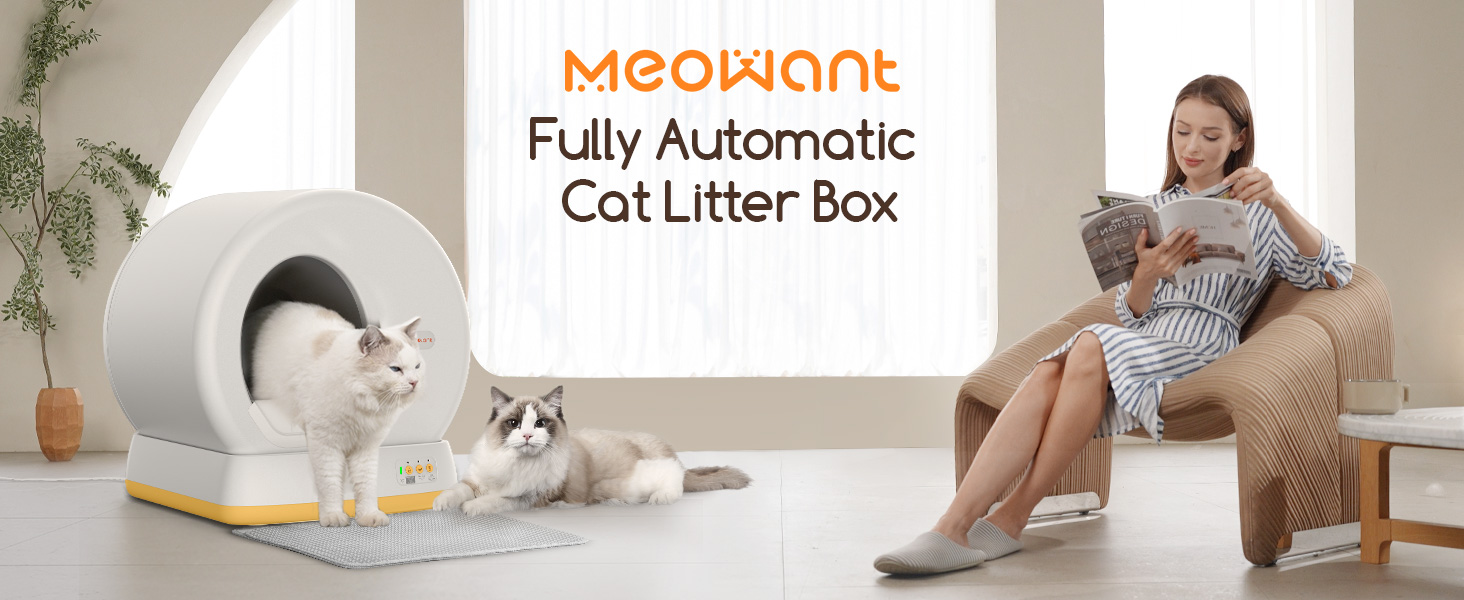 Meowant self cleaning cat litter box