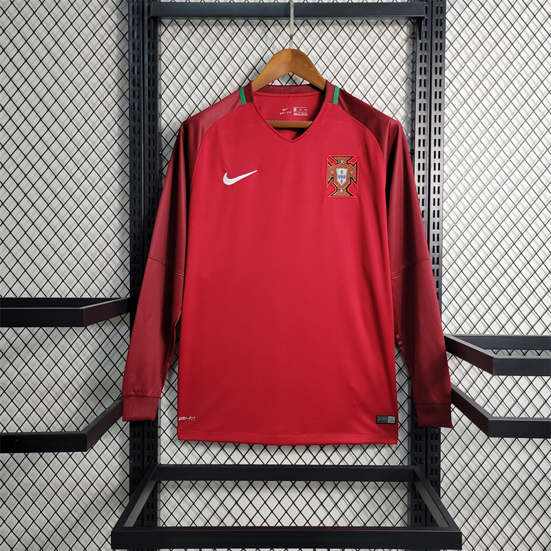 Retro Portugal 16-17 Home Stadium Long Sleeve Jersey111