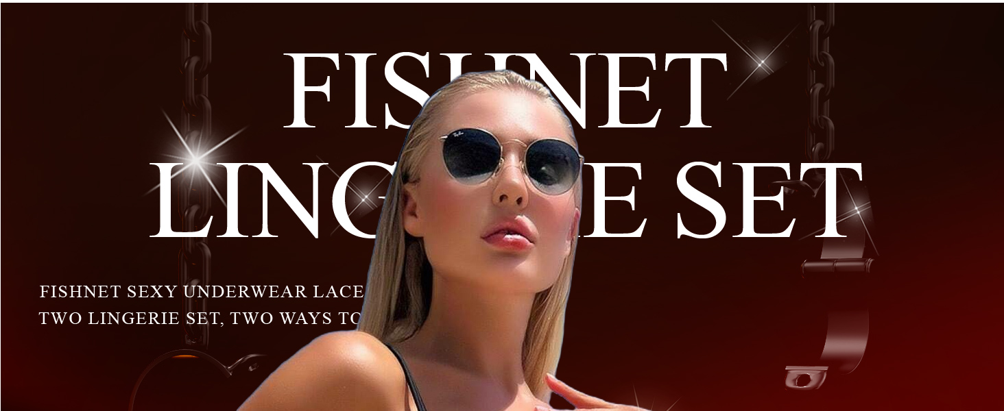 Avidlove Womens Lingerie Fishnet Dress Mesh Badydoll Fishnet Bodysuit See Through Chemise
