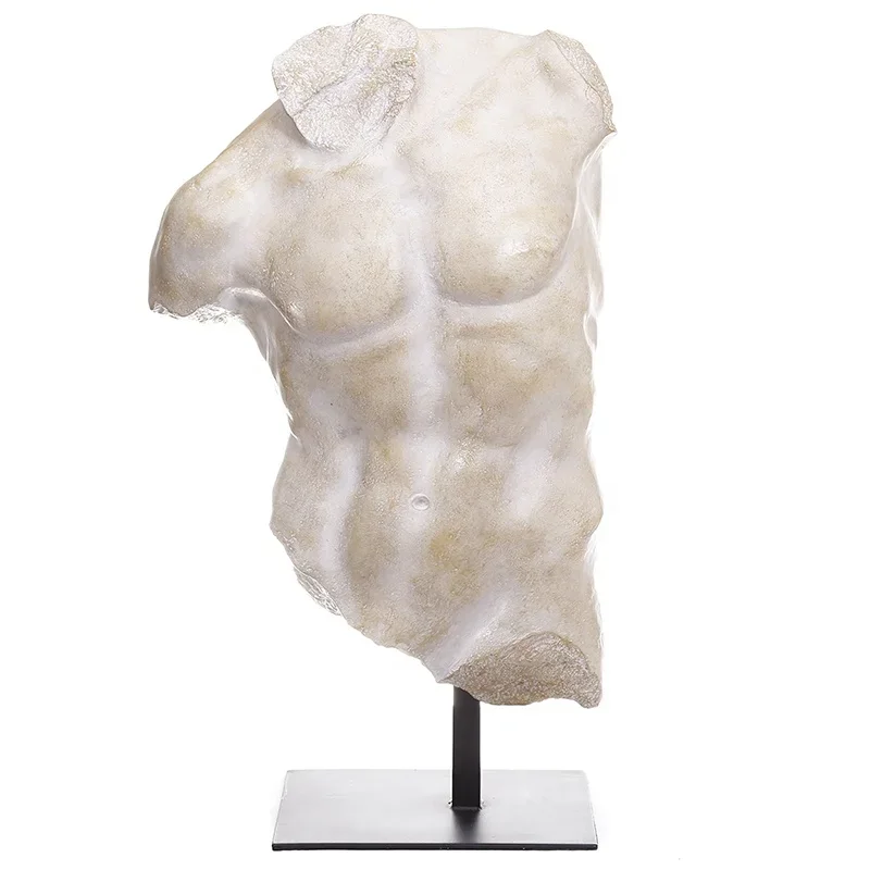 European western half body classical sculpture art drawing sculpture resin statue