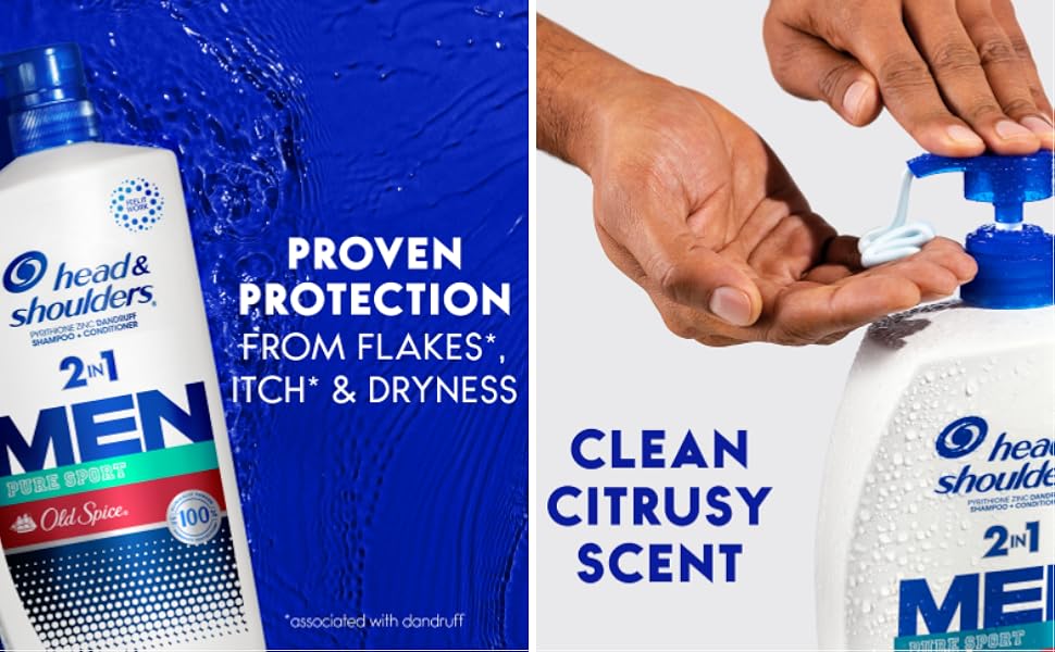 Proven protection from flakes, itch & dryness. Clean citrusy scent