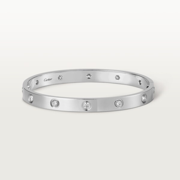 Love bracelet, 10 diamonds White gold, diamonds