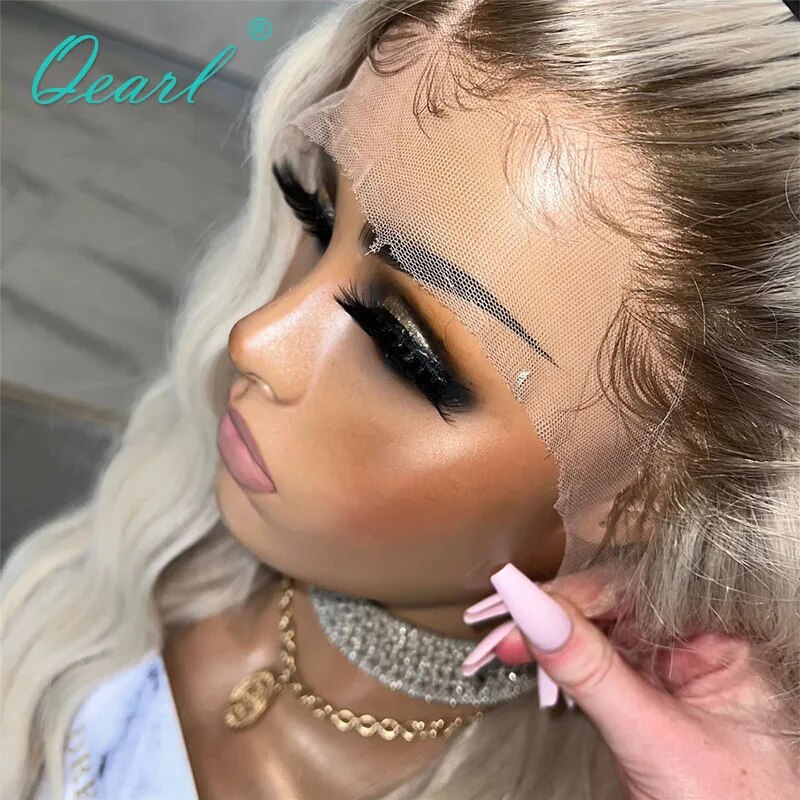 Deep Loose Wave Full Lace Wig Real Human Hair Lace Frontal Wigs 34