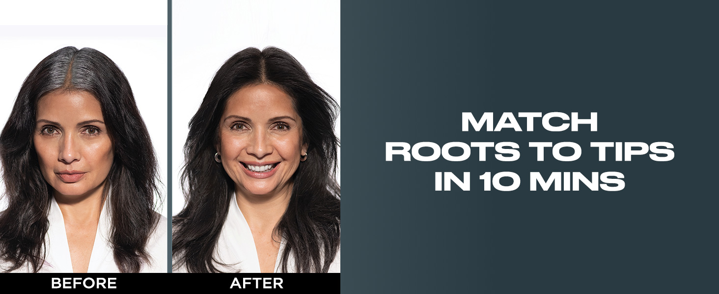 Match roots to tips in 10 minutes with Clairol Root Touch-Up Permanent Hair Color