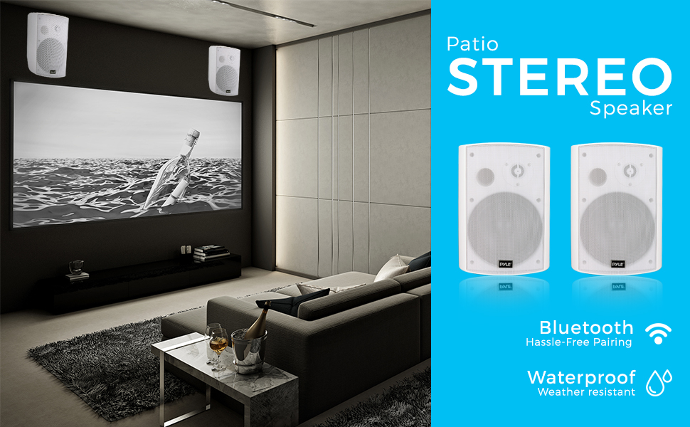 Stereo Speaker, Wall Speaker, Outdoor Wall-Mount Speaker, Indoor Speaker, Outdoor Speaker