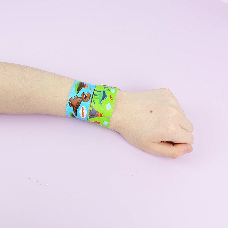 10pcs Dinosaur Clap Circle Toys Jungle Safari Birthday Party Jurassic World Dino Party 1st Boy Roar Birthday Party Favor Gifts