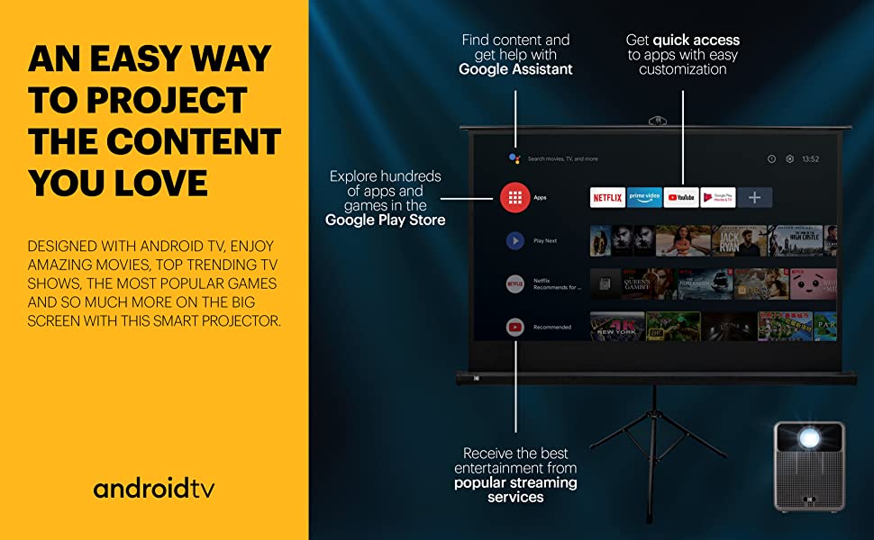 KODAK FLIK HD10 Smart Projector