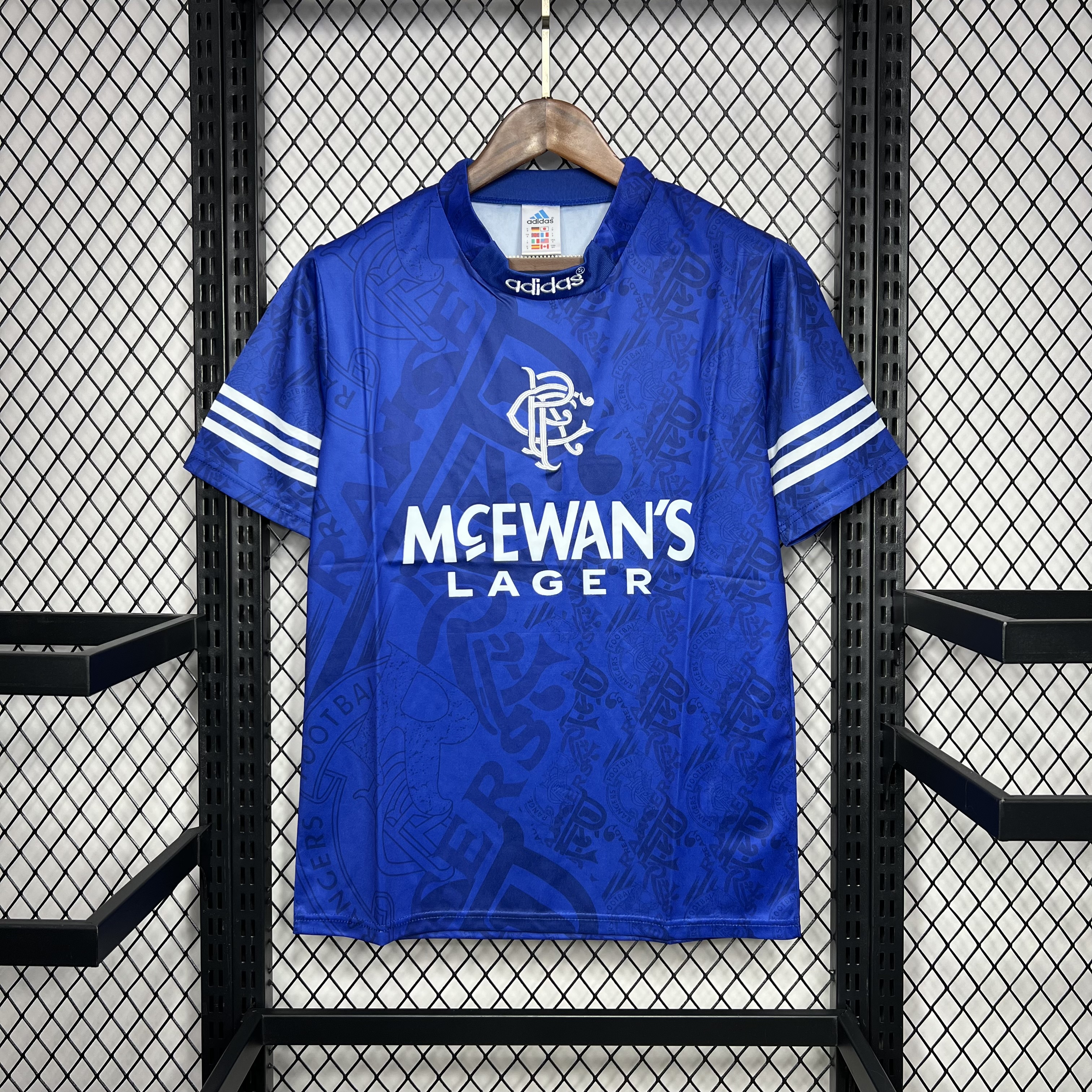 Retro Glasgow Rangers 1994-96 Home Stadium Jersey111