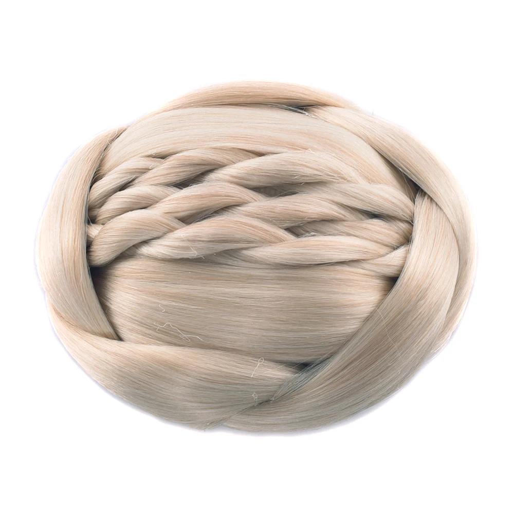Soowee Synthetic Hair Chignon Fake Hair Bun Cover Donut Bsh Messy Bun Hair Pieces Scrunchies Updo Wig for Women