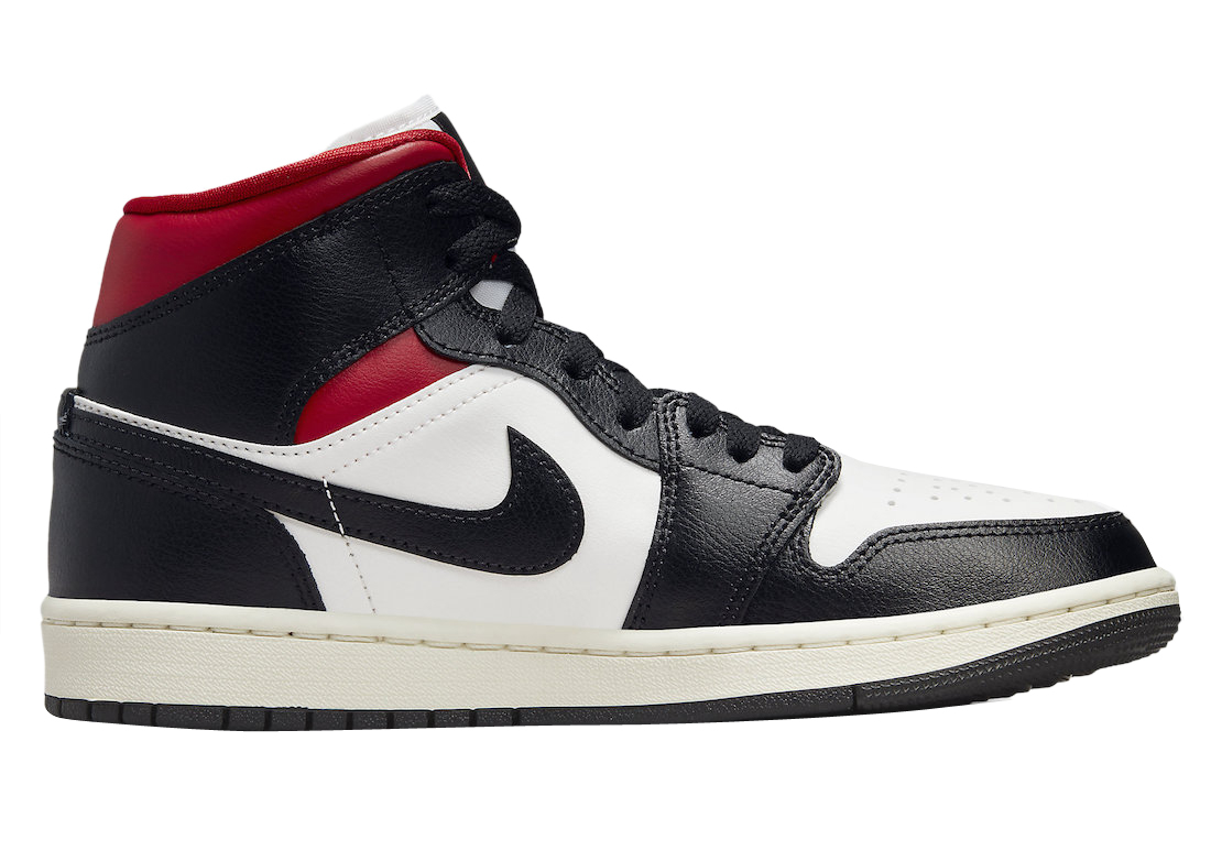 Air Jordan 1 Mid WMNS Black Gym Red BQ6472-061