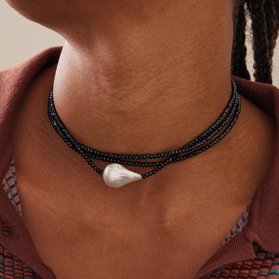 Natural gemstone irregular red coral chip stone natural freshwater pearl jewelry making stainless steel accessories necklace