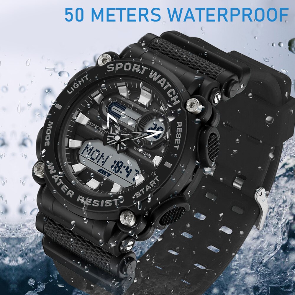 SANDA 2023 Sports Military Men's Watches Top Brand Luxury 50M Waterproof Male Wristwatch for Men Clock Relogio Masculino 3139