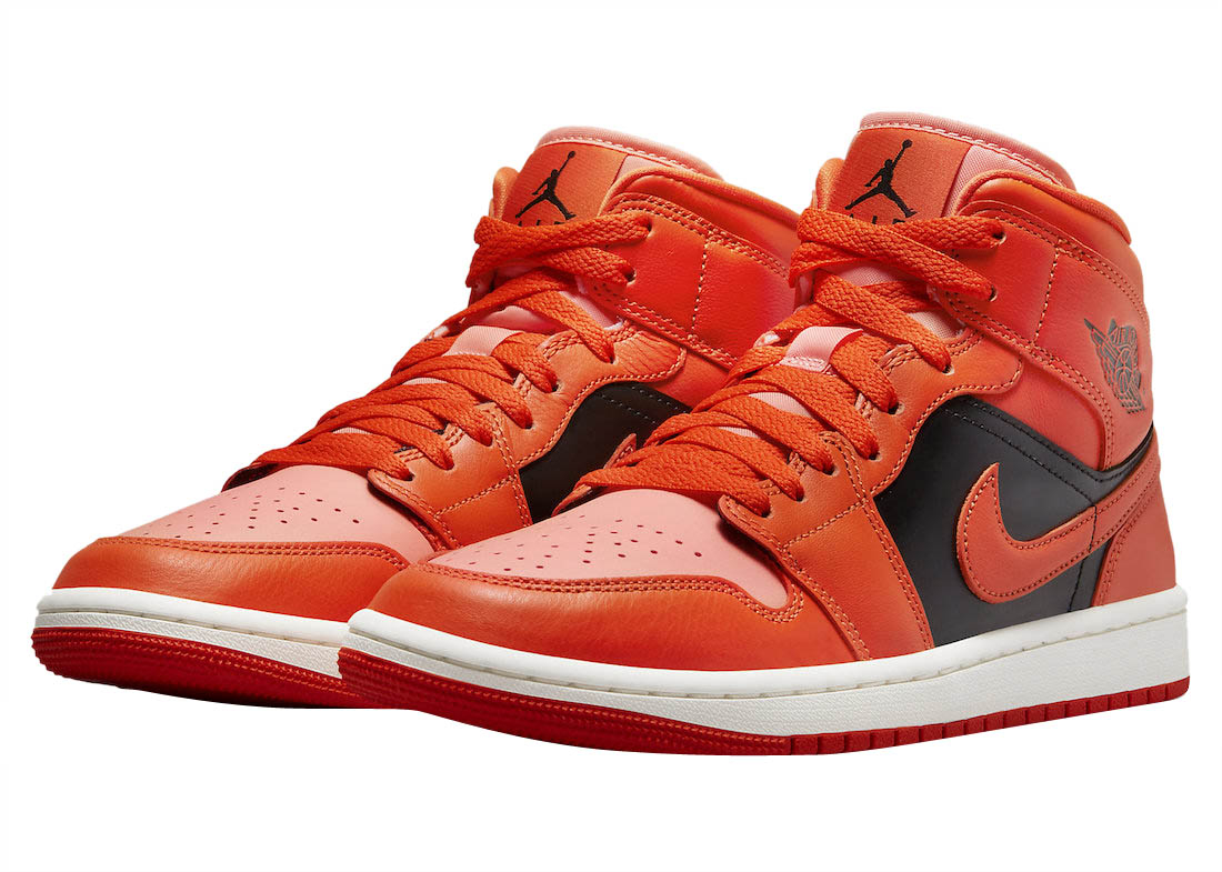 Air Jordan 1 Mid Orange Black DM3381-600