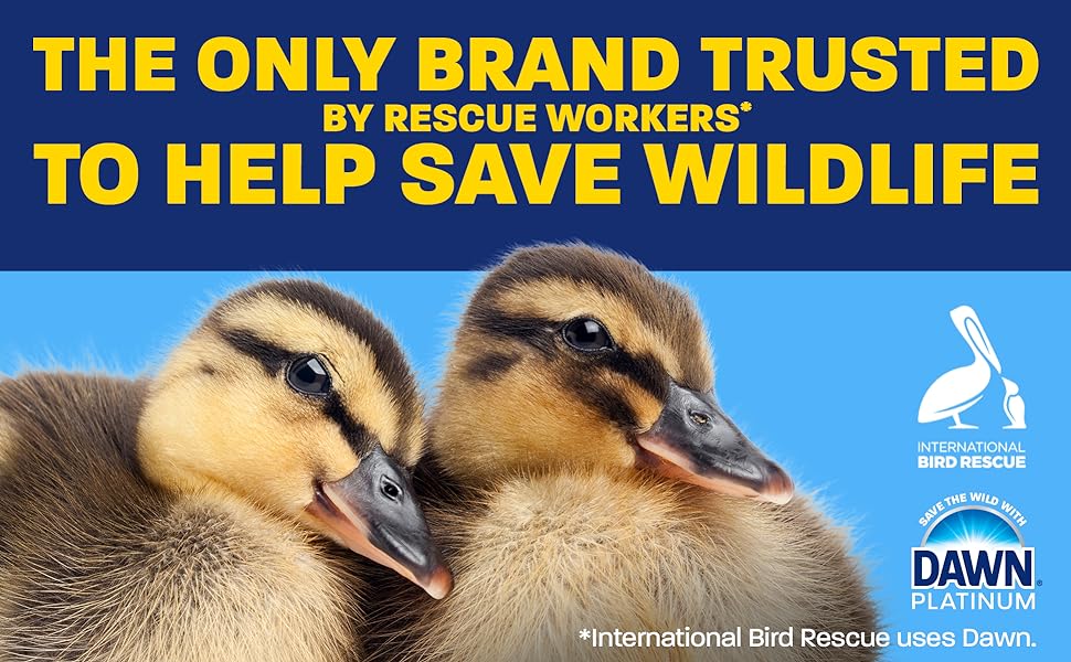 2 clean ducks with text the only brand trusted by rescue workers to help save wildlife