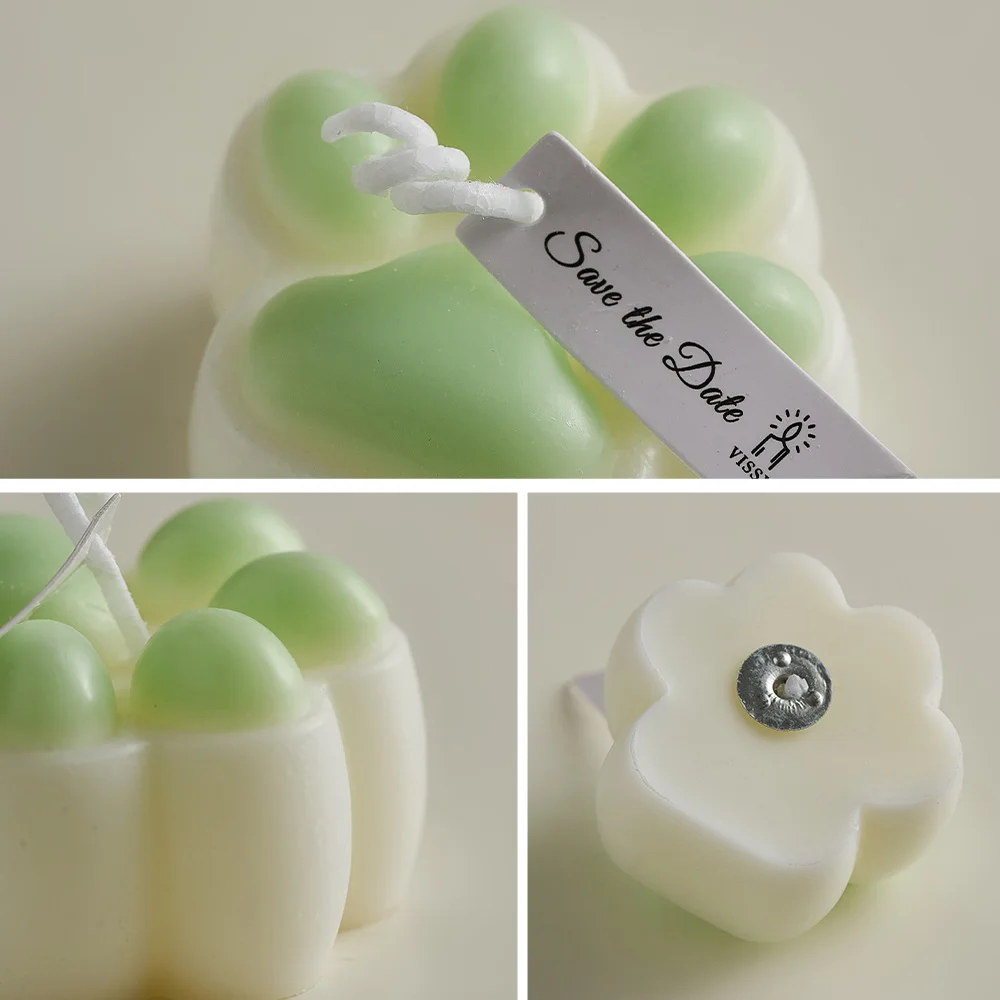 Creative Lovely Cat's Paw Incense Candle Bean Milk Aromatherapy Bedroom Living Room Decorations Lasting Fragrance Birthday Gift