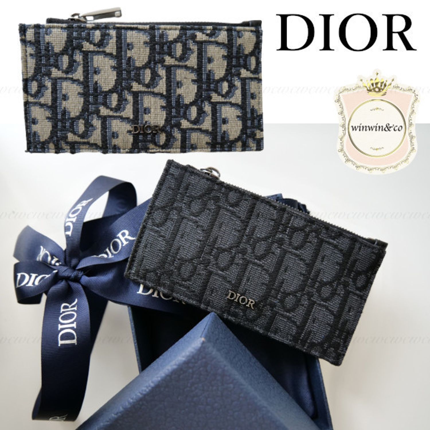 すぐ届く□DIOR国内発□オブリーク ジャカード カードホルダー (Dior/カードケース・名刺入れ) 66866999【BUYMA】