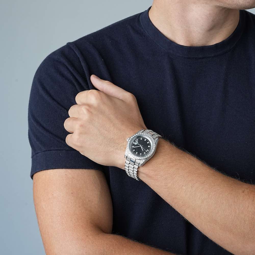 Iced out watch-Yika Jewelry