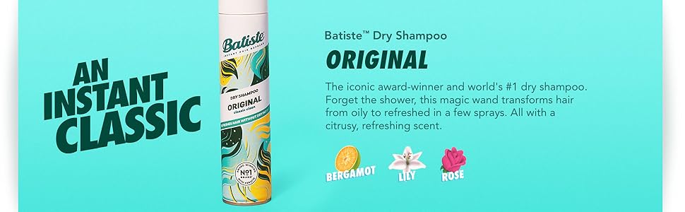 Batiste instantly refreshes your hair