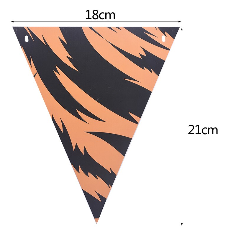 1Set Jungle Birthday Banners Animal Garland Birthday Paper Pennant Palm Leaf Flags Bunting Baby Shower Safari Animals Decoration