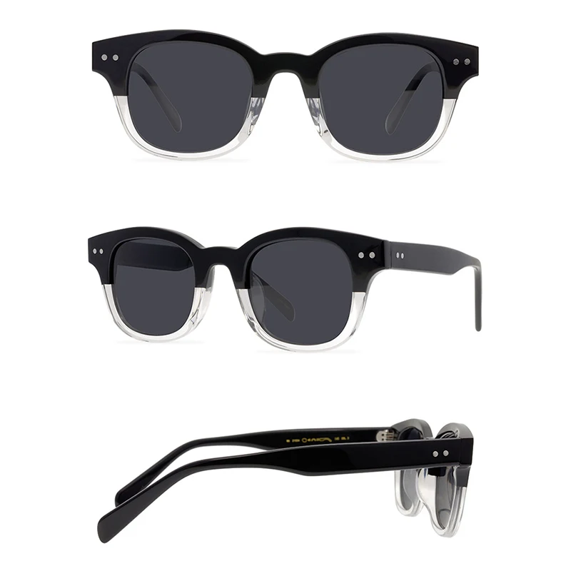 Belight Optical Vintage Retro Square Shape Fashion Design Women Men UV400 Protection Acetate Sunglasses with Case Oculos MA21004