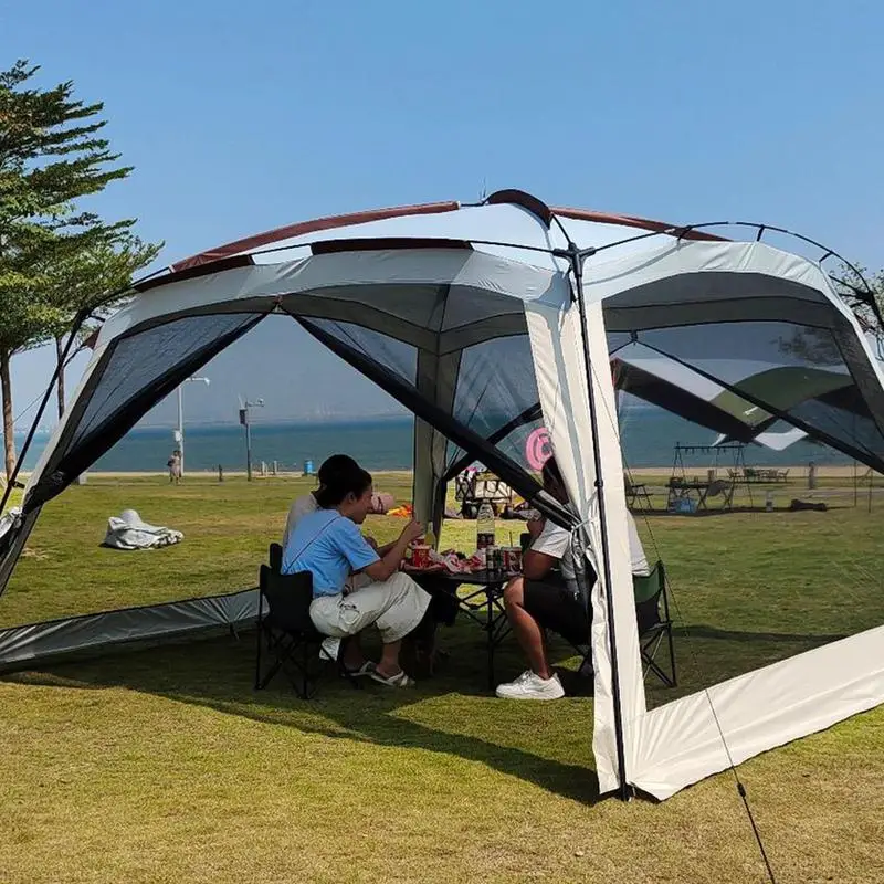 Camping Mosquito Net Tents Sunscreen Mesh Tent Anti-mosquito mesh awning pergola Portable Canopy for camping accessories