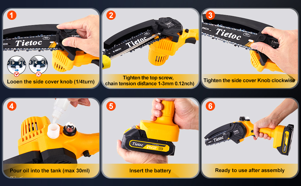 mini chainsaw cordless