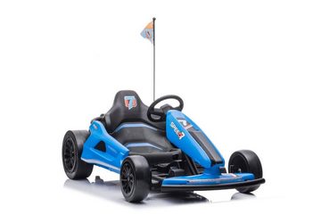 TPFLiving electric children's quad eDrift car - battery: 2 x 12 volts/7Ah, load capacity 60 kg, children's car - electric car - electric go-kart - color: blue