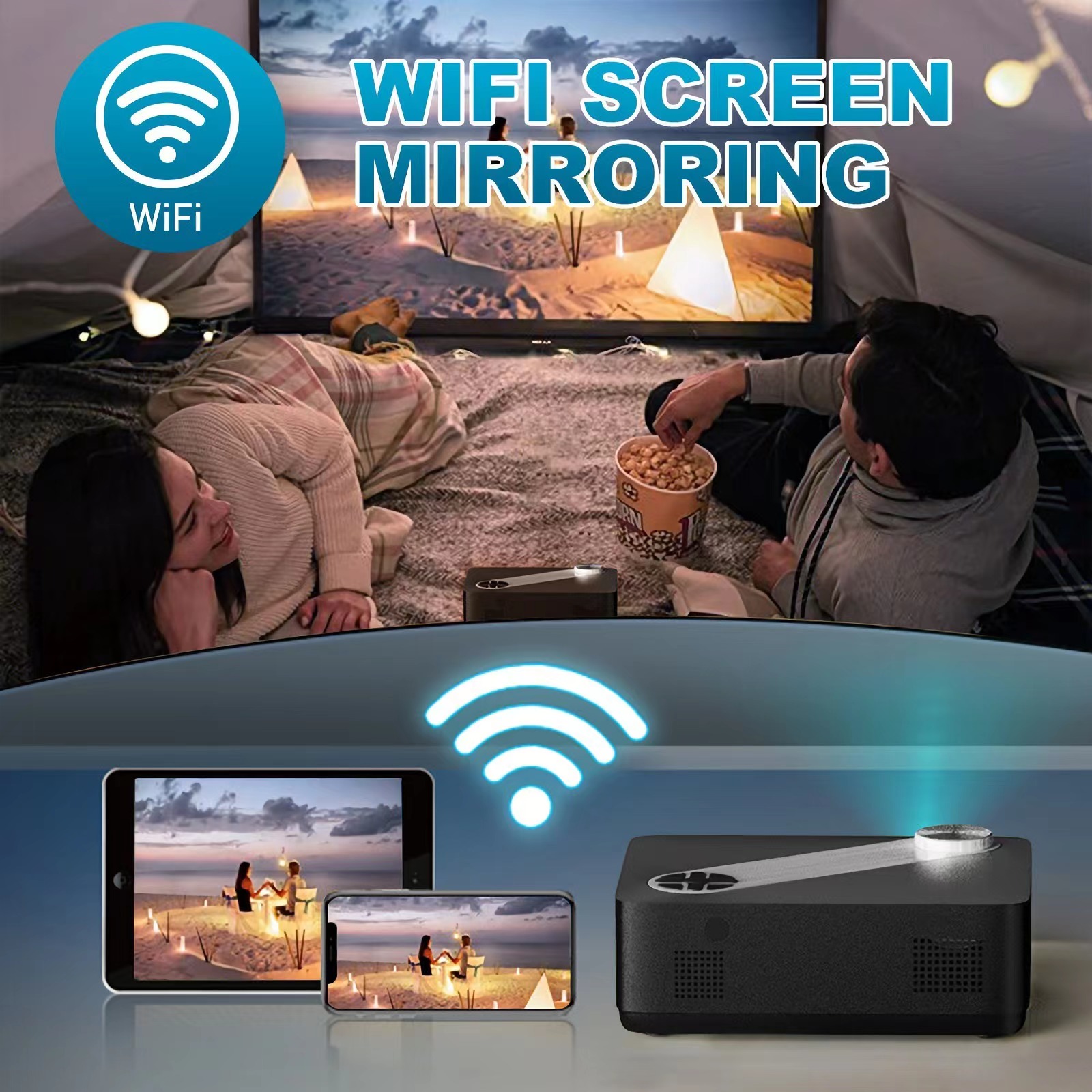 2.4G and 5G wifi mobile phone mirroring functions