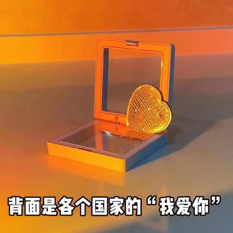 Heart-shaped Roses Ins Style Valentine's Day Tanabata Day Send Girlfriend Boyfriend Gift Birthday Confession Wish Coin