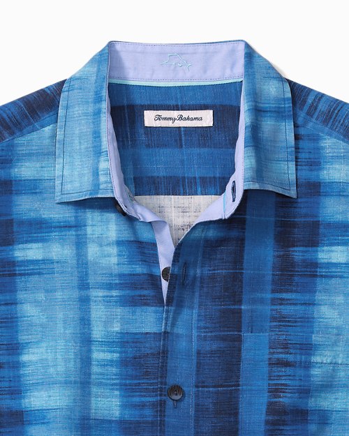 Big and Tall Shibori Bay Silk Camp Shirt111