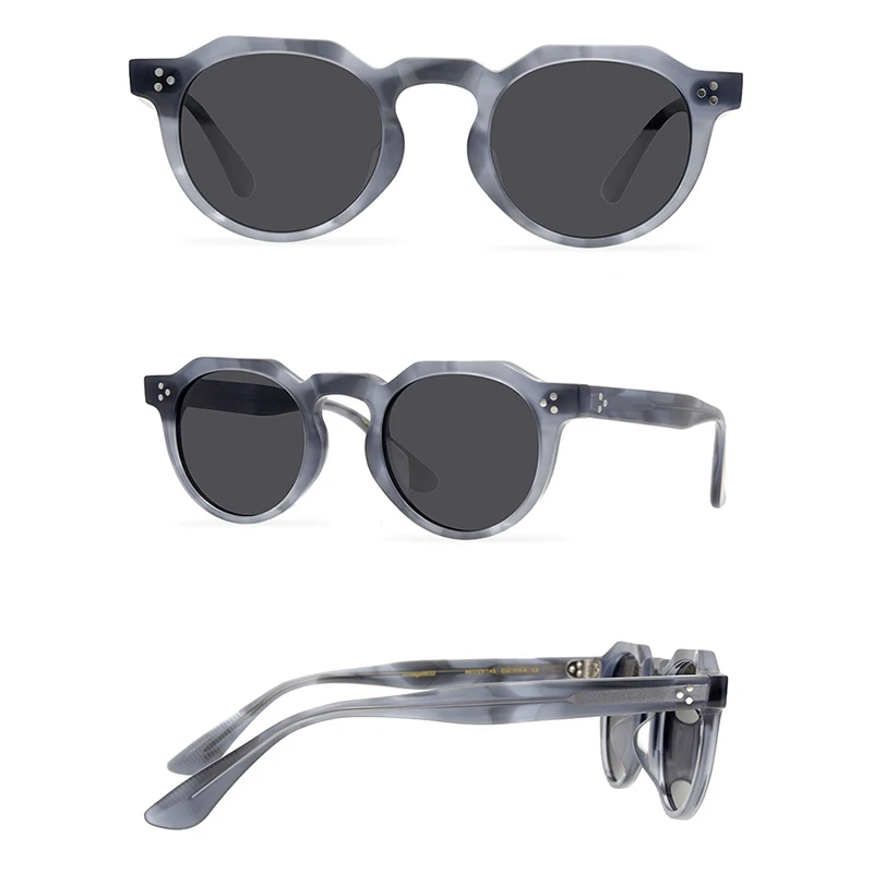 Belight Optical Japan Handmade Quality Cool Vintage Retro Women Men UV400 Protection with Case Oculos Punk Sunglasses 9532