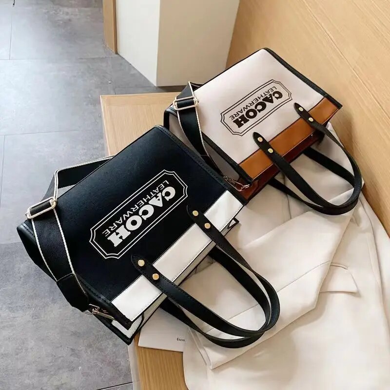 Large Capacity stylish bag women's bag 2023 new popular shoulder messenger bag all-match commute portable tote bag