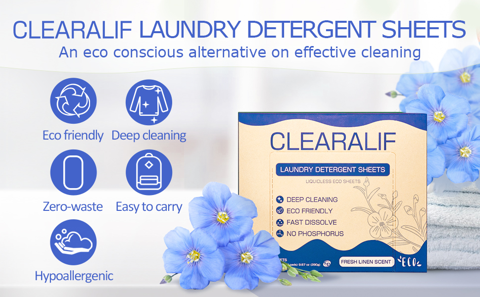 CLEARALIF laundry detergent sheets