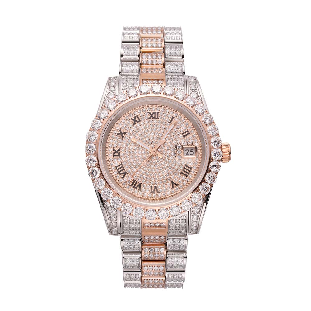 Iced out watch-Yika Jewelry