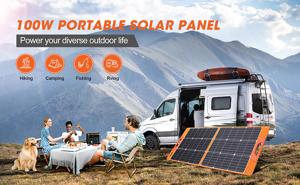 100 watt portable solar panel