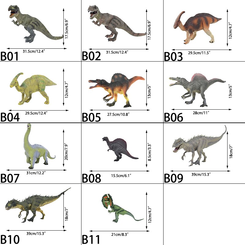 Big Size Wild Life Dinosaur Toy Set Plastic Play Toys Dinosaur Model Brachiosaurus Action Figures Kids Boy Gift Home Decoration